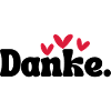 Three Hearts Doodle Pattern