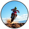 Motocross colour logo - Dark Grey