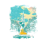 Strasbourg, Cathedral Retro City Illustration