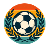 Retro Sunset Football Wreath