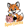 Sparfuchs Mit Sparschwein Und Muenzen