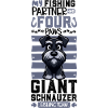 Pêche et schnauzer géant