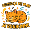 Cat purrs when I like it