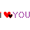 Heart Design Purple Love Hearts