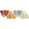 Four Instruments Silhouettes Pastel