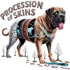 Cyborg Mastiff Skin Layers