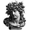 Antique Bust of Bacchus – Classic Engraving