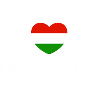Cœur avec drapeau hongrois, fierté hongroise