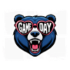 Game Day Bear with Heart Glasses