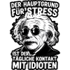 Citation d’Einstein Stress Idiot Saying