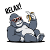 Relaxed Banana Gorilla