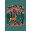 Wild and free natural landscape