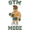 Gym Mode Fitness Cartoon
