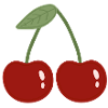 Twin Cherry Illustration