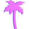 Purple Palm Trees Gradient