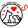 Dog Love Circle Silhouette
