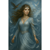 Celestial Goddess – Light and White Birds