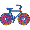Donut Wheels Bicycle Pop Art