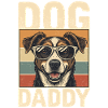 Dog father in retro style