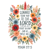 Floral Wreath Psalm 37:5