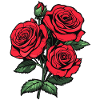 Red Roses Motif