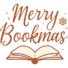 Merry Bookmas Fine Line Book Design