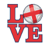 Love for Football England Flag