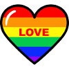 Regenbogen Herz Liebe