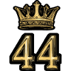 44 Zahl Krone