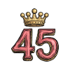 45 Zahl Krone
