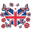 Union Jack Heart Bloom