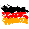 Germany Flag Graffiti Design