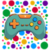Colourful Gaming Controller Spotty Dotted Gaming