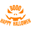 Pumpkin Boo Halloween Smile