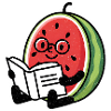 Wassermelone Leseheld