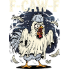Ghost chicken with F-Caw-F