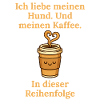 Hund, Kärlek, Beställ, Kaffe, Design, Mugg