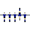 Stylized Blue Figures