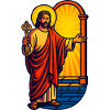 Risen Christ with Key, Jesus Art 