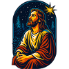 Christ in Starry Forest, Jesus 