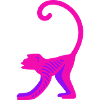 Neon Pink Monkey