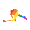Rainbow Field Hockey Players