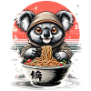 Koala Ramen im Hoodie