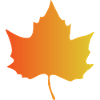 Autumn Gradient Maple Leaf
