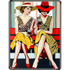 Pop Art Two Women Girlfriends Entertainment