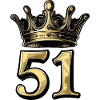 51 Zahl Krone