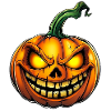 creepy Halloween pumpkin :)