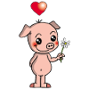 Cochon manga et mignon