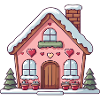 Chalet coeur douillet en hiver
