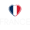 Heart with France flag, French pride